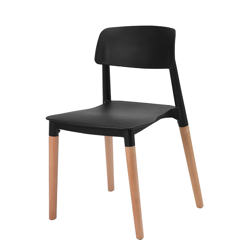 Dining Room Armless Chairs Open Back Solid Wood Legs Chair for Kitchen Clearhalo 'Dining Chairs' 'Dining Tables & Seating' 'dining_chair' 'furn' 'furn_dining_chair' 'Furniture' 'Kitchen & Dining Furniture' 6452979