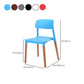 Dining Room Armless Chairs Open Back Solid Wood Legs Chair for Kitchen Clearhalo 'Dining Chairs' 'Dining Tables & Seating' 'dining_chair' 'furn' 'furn_dining_chair' 'Furniture' 'Kitchen & Dining Furniture' 6452995