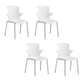 Sedia laterale impilamento in casa sedia da pranzo in plastica interna