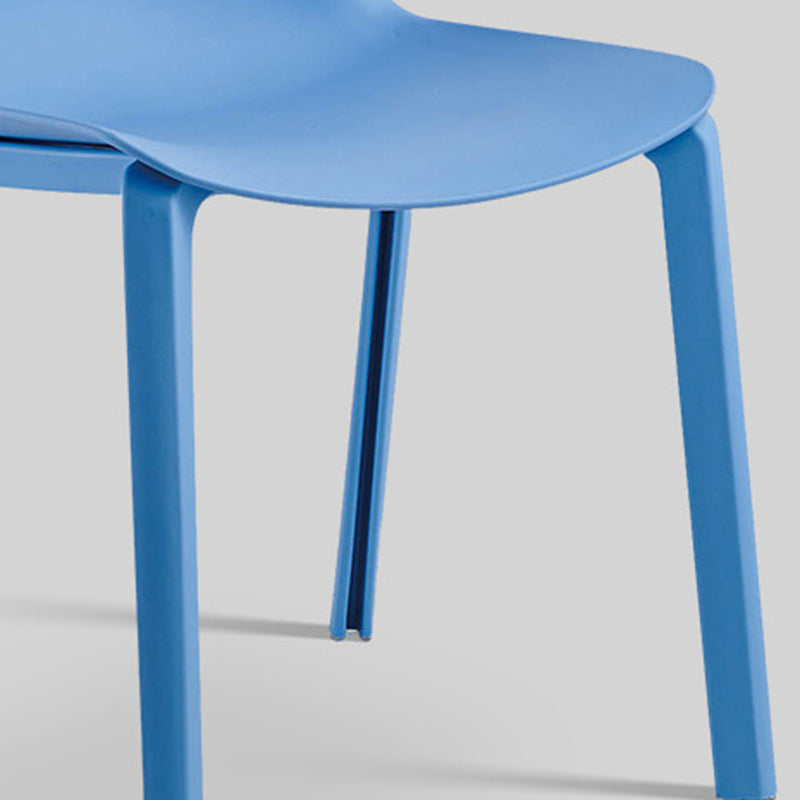Sedia laterale impilamento in casa sedia da pranzo in plastica interna