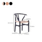 Kitchen Wood Dining Side Chair Industrial Style Chair for Kitchen