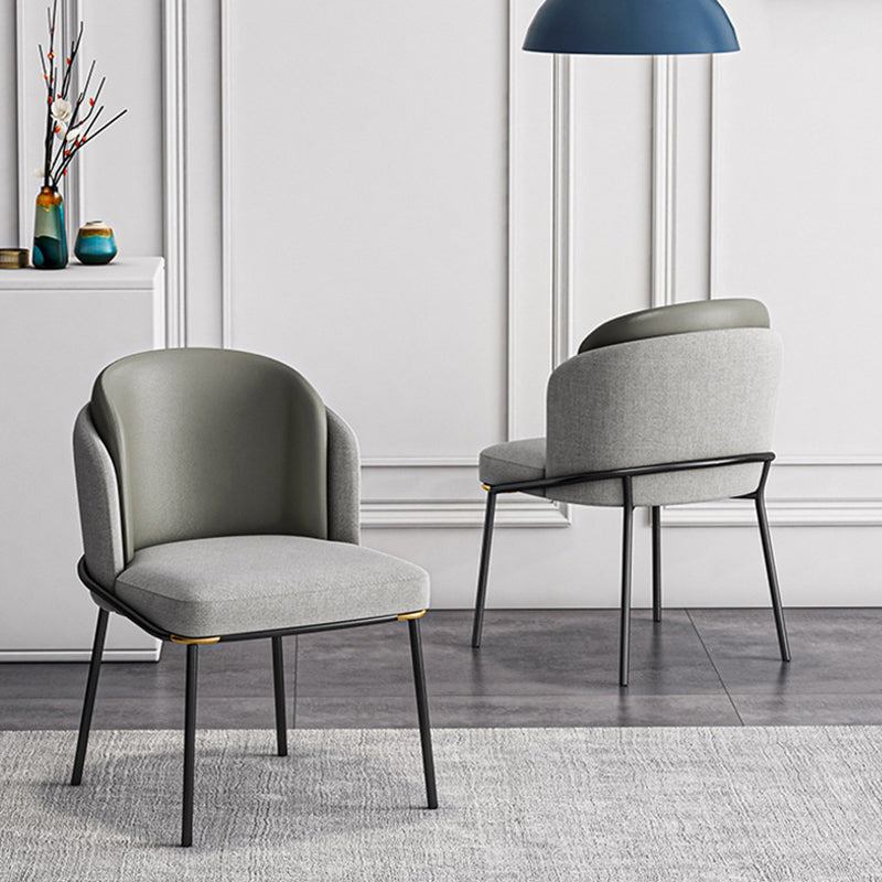 Sedia laterale glam parsons imbottita sedia da pranzo interno per casa