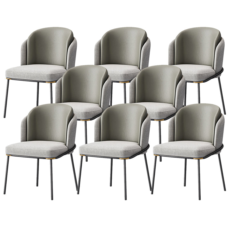 Sedia laterale glam parsons imbottita sedia da pranzo interno per casa