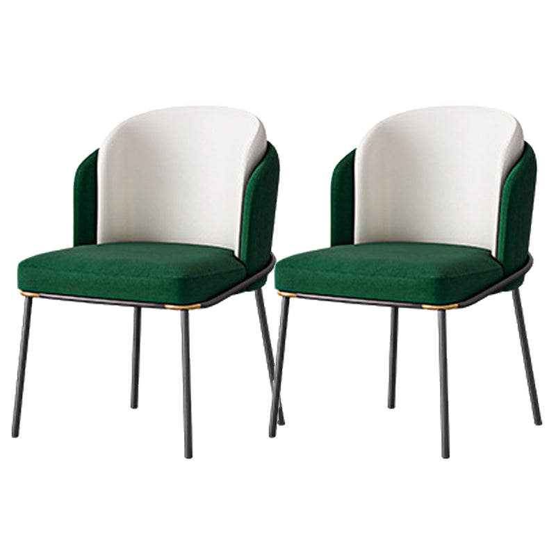 Sedia laterale glam parsons imbottita sedia da pranzo interno per casa