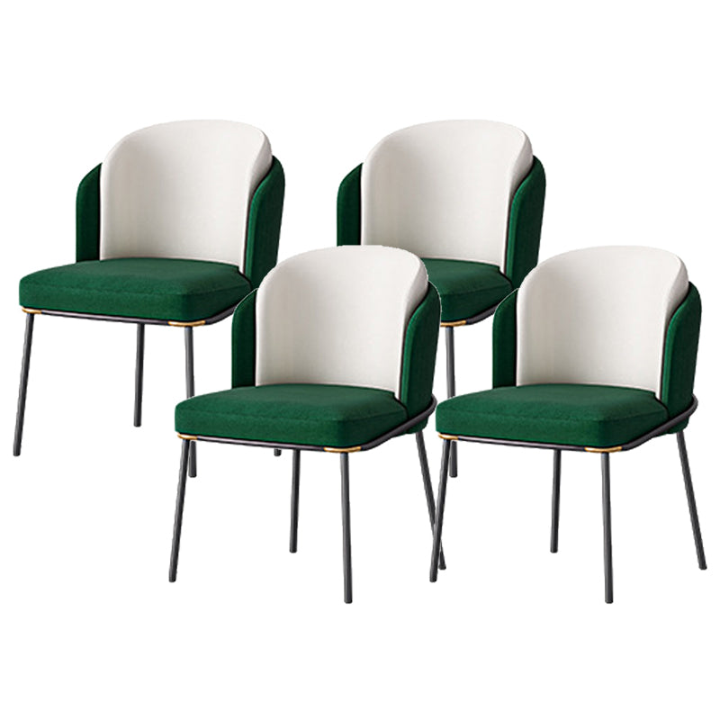 Sedia laterale glam parsons imbottita sedia da pranzo interno per casa