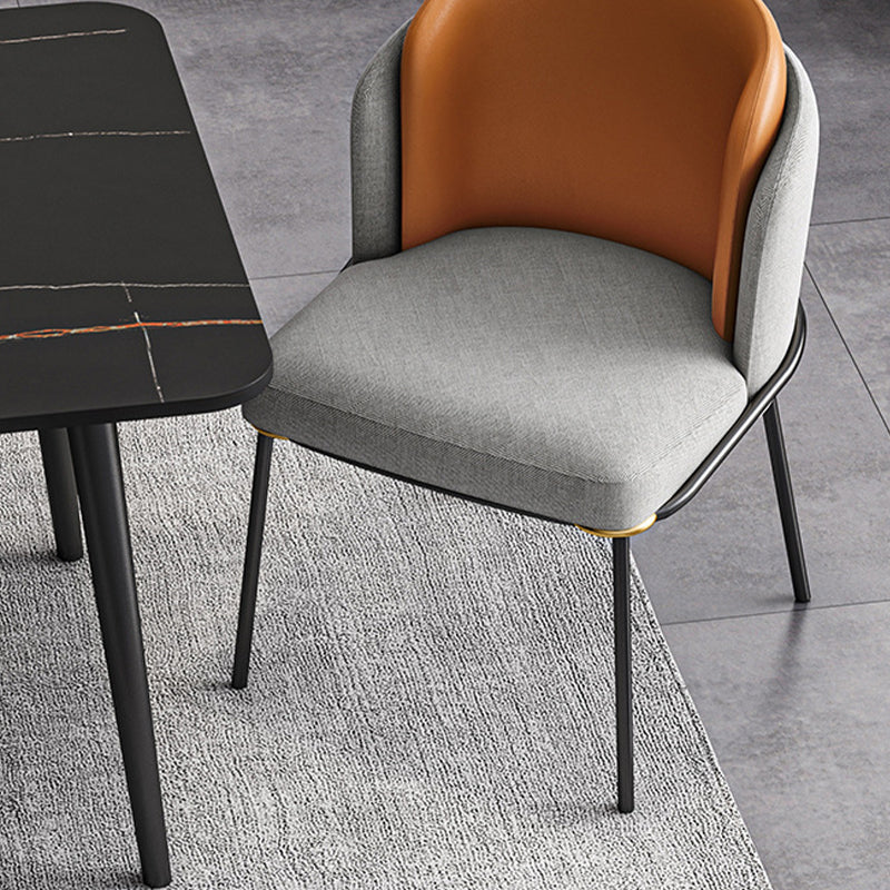 Sedia laterale glam parsons imbottita sedia da pranzo interno per casa