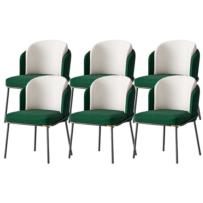 Sedia laterale glam parsons imbottita sedia da pranzo interno per casa