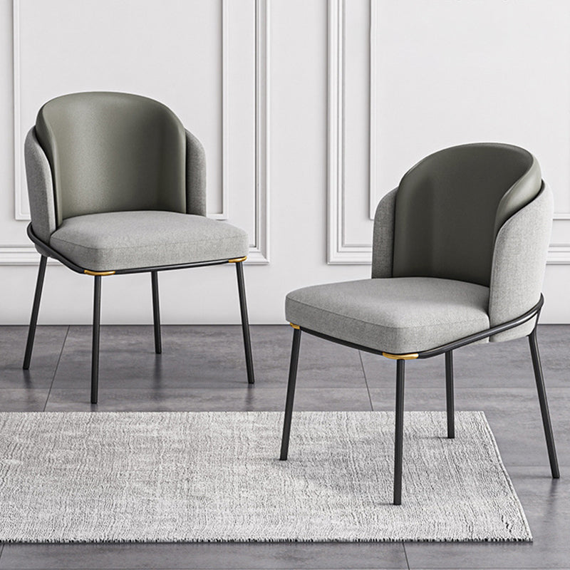 Sedia laterale glam parsons imbottita sedia da pranzo interno per casa