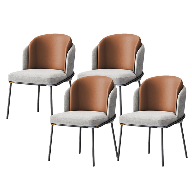 Sedia laterale glam parsons imbottita sedia da pranzo interno per casa