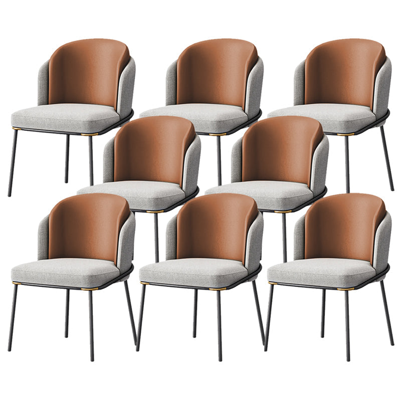 Sedia laterale glam parsons imbottita sedia da pranzo interno per casa