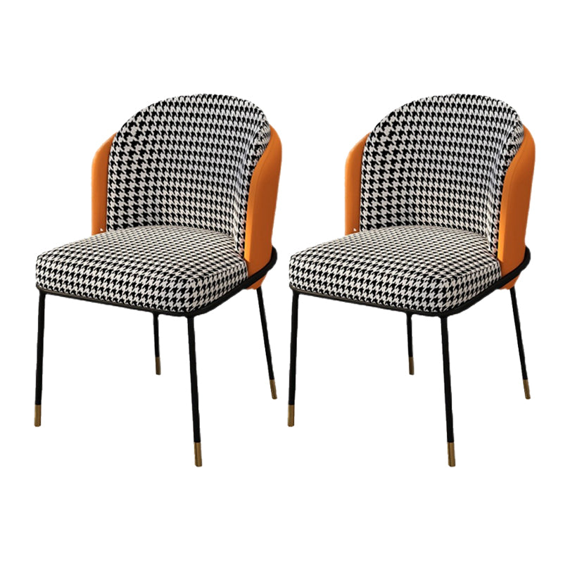 Sedia laterale glam parsons imbottita sedia da pranzo interno per casa