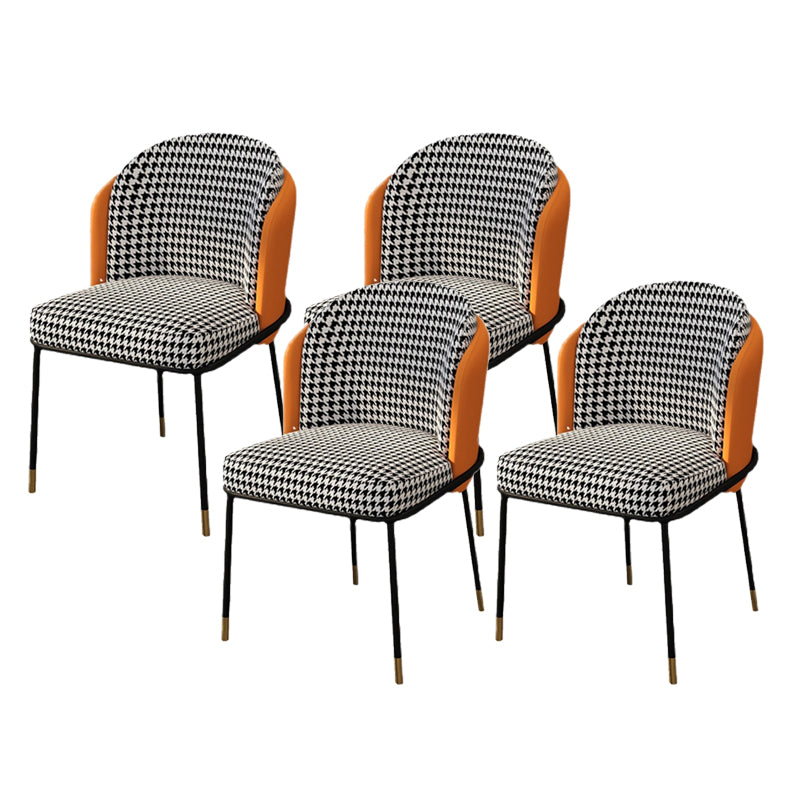 Sedia laterale glam parsons imbottita sedia da pranzo interno per casa