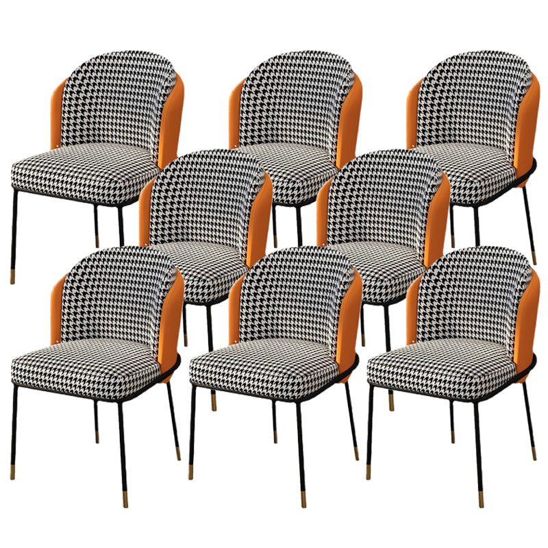 Sedia laterale glam parsons imbottita sedia da pranzo interno per casa