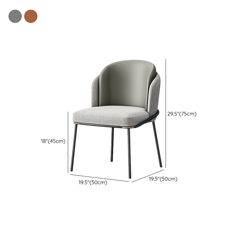 Sedia laterale glam parsons imbottita sedia da pranzo interno per casa