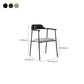 Industrial Indoor-Outdoor Chair Open Back Upholstered Dining Arm Chair