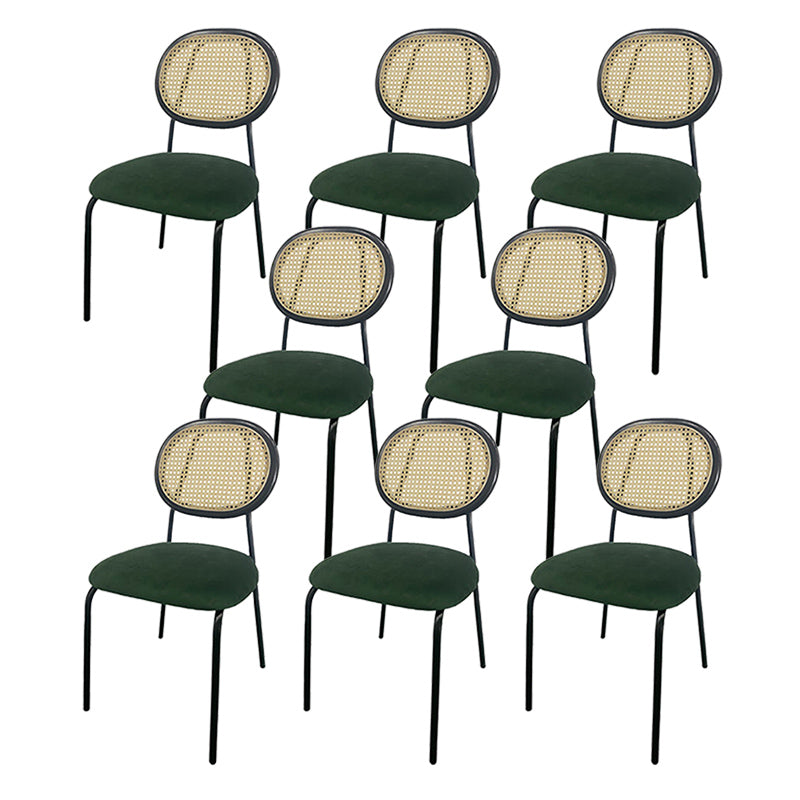 King Louis Back Side Chair Industrial Home Upholstered Dining Chair