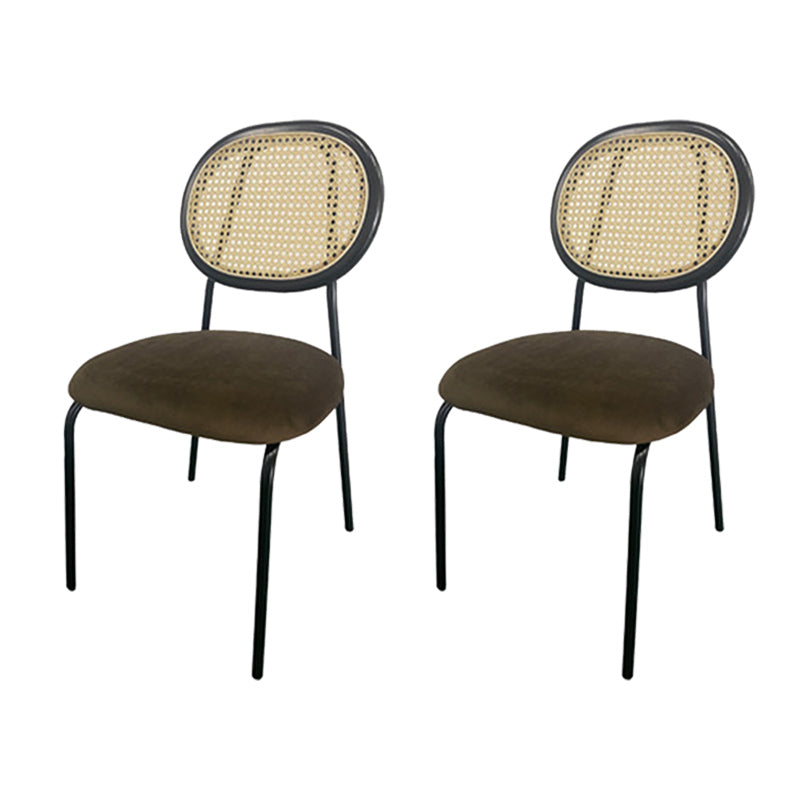 King Louis Back Side Chair Industrial Home Upholstered Dining Chair