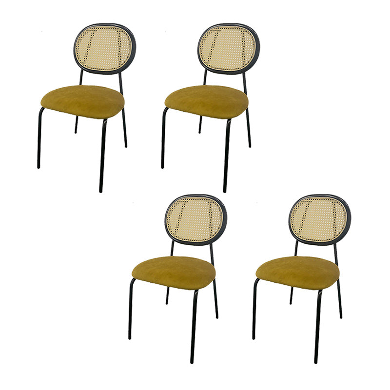 King Louis Back Side Chair Industrial Home Upholstered Dining Chair