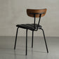 Home Kitchen Industrial Side Chair PU Leather Upholstered Armless Chair