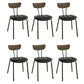 Home Kitchen Industrial Side Chair PU Leather Upholstered Armless Chair