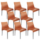 Contemporary Side Chair Leather Armless Dining Chair for Dining Room