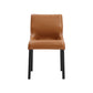 Contemporary Side Chair Leather Armless Dining Chair for Dining Room