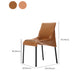 Contemporary Side Chair Leather Armless Dining Chair for Dining Room