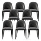 Parsons Side Chair Leather Metal Base Dining Chair for Dining Room Grey 8 Piece Set Clearhalo 'Dining Chairs' 'Dining Tables & Seating' 'dining_chair' 'furn' 'furn_dining_chair' 'Furniture' 'Kitchen & Dining Furniture' 6453339