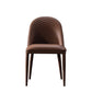 Parsons Side Chair Leather Metal Base Dining Chair for Dining Room Clearhalo 'Dining Chairs' 'Dining Tables & Seating' 'dining_chair' 'furn' 'furn_dining_chair' 'Furniture' 'Kitchen & Dining Furniture' 6453353