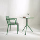 Dining Room Industrial Chair Metal Slat Back Dining Chair in Green