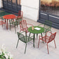 Outdoor Patio Arm Chair Metal Industrial Chairs with Slat Back Clearhalo 'Dining Chairs' 'Dining Tables & Seating' 'dining_chair' 'furn' 'furn_dining_chair' 'Furniture' 'Kitchen & Dining Furniture' 6453387