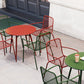 Outdoor Patio Arm Chair Metal Industrial Chairs with Slat Back Clearhalo 'Dining Chairs' 'Dining Tables & Seating' 'dining_chair' 'furn' 'furn_dining_chair' 'Furniture' 'Kitchen & Dining Furniture' 6453391