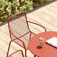 Outdoor Patio Arm Chair Metal Industrial Chairs with Slat Back Clearhalo 'Dining Chairs' 'Dining Tables & Seating' 'dining_chair' 'furn' 'furn_dining_chair' 'Furniture' 'Kitchen & Dining Furniture' 6453395