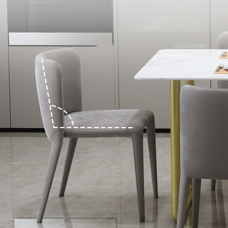 Sedia da pranzo parsons moderna velluto sedia da pranzo interno per soggiorno