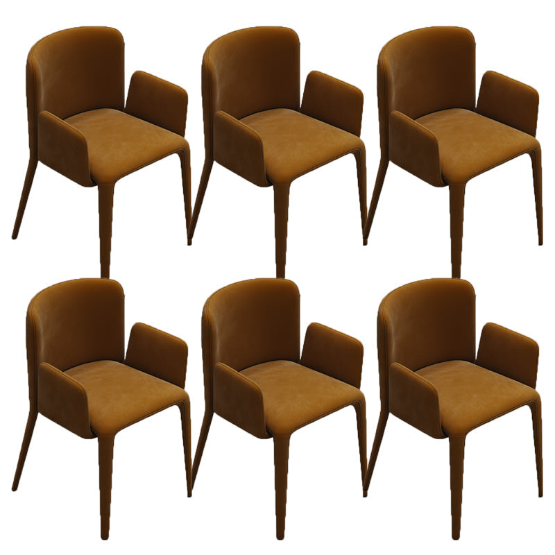 Sedia da pranzo parsons moderna velluto sedia da pranzo interno per soggiorno