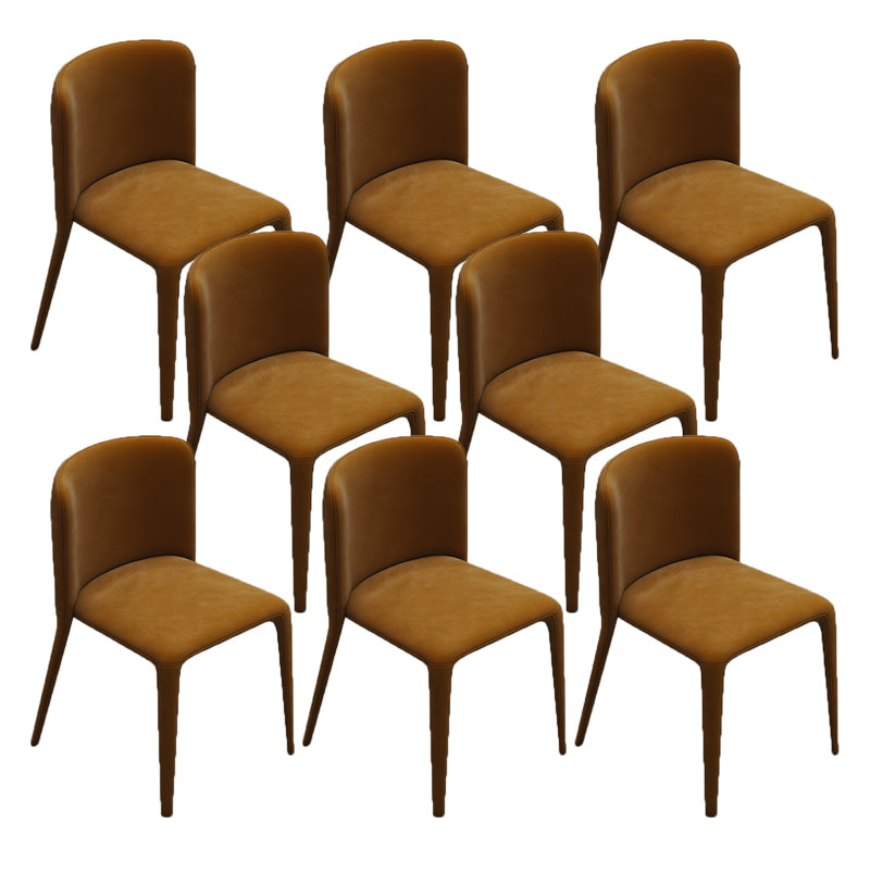 Sedia da pranzo parsons moderna velluto sedia da pranzo interno per soggiorno