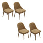 Modern Parsons Dining Chair Velvet Indoor Dining Chair for Living Room