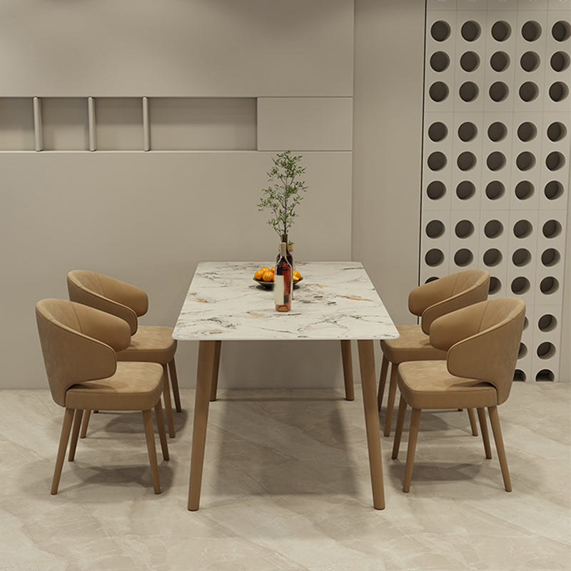 Modern Parsons Dining Chair Velvet Indoor Dining Chair for Living Room