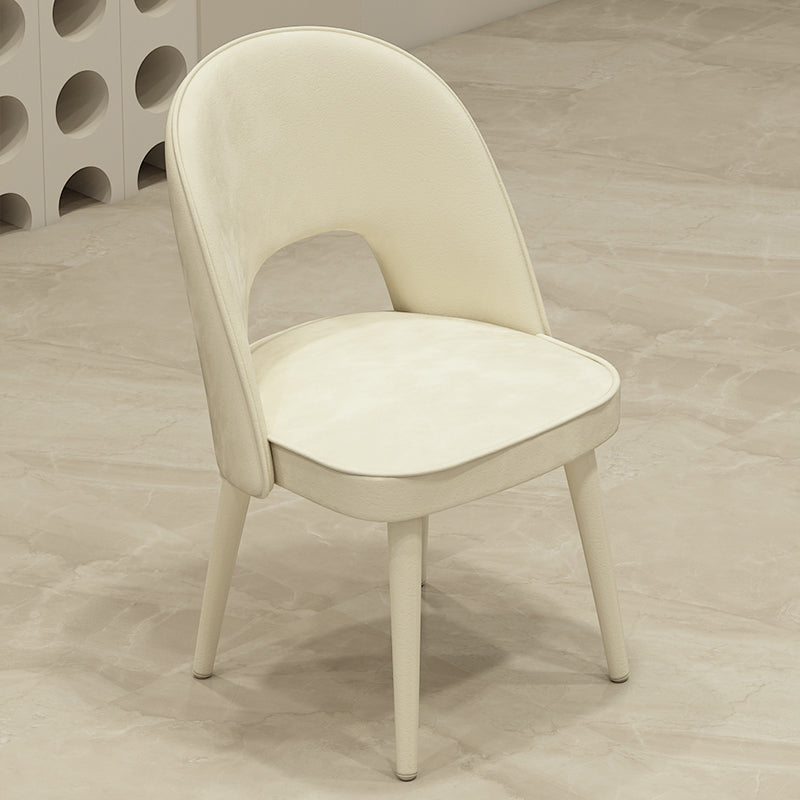 Modern Parsons Dining Chair Velvet Indoor Dining Chair for Living Room