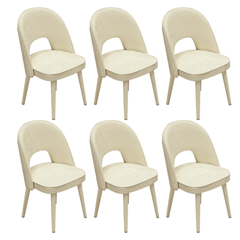 Modern Parsons Dining Chair Velvet Indoor Dining Chair for Living Room