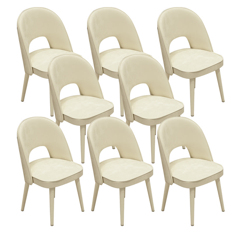 Modern Parsons Dining Chair Velvet Indoor Dining Chair for Living Room