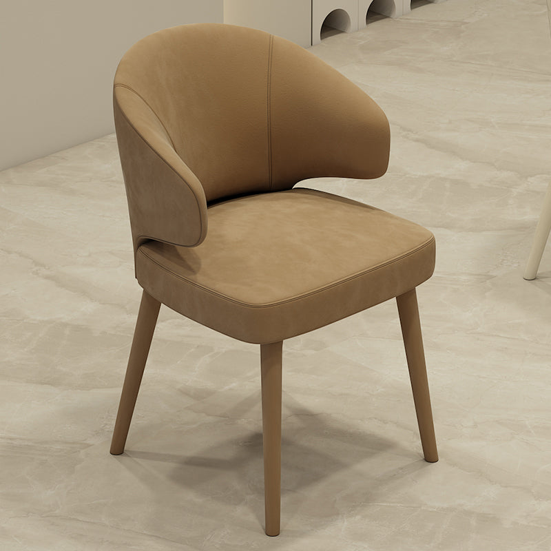 Modern Parsons Dining Chair Velvet Indoor Dining Chair for Living Room