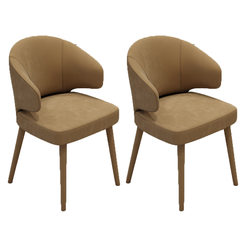 Modern Parsons Dining Chair Velvet Indoor Dining Chair for Living Room