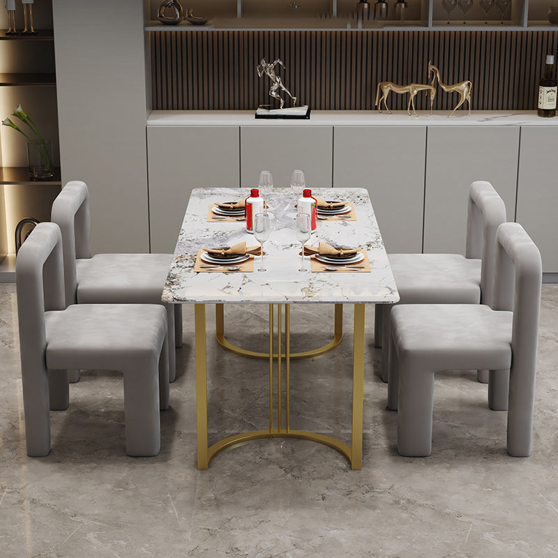 Moderne Parsons eetkamerstoel fluwelen eetkamerstoel voor eetkamer