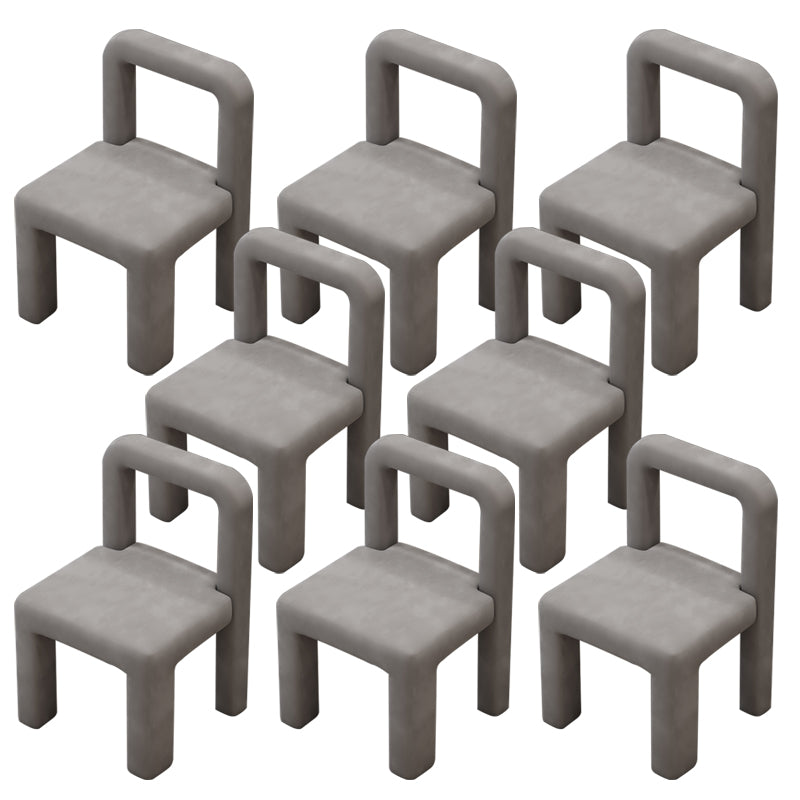 Moderne Parsons eetkamerstoel fluwelen eetkamerstoel voor eetkamer