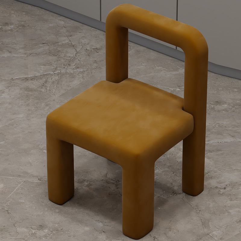 Moderne Parsons eetkamerstoel fluwelen eetkamerstoel voor eetkamer