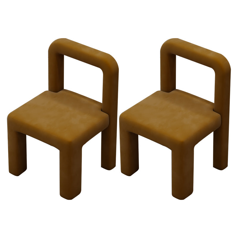 Moderne Parsons eetkamerstoel fluwelen eetkamerstoel voor eetkamer