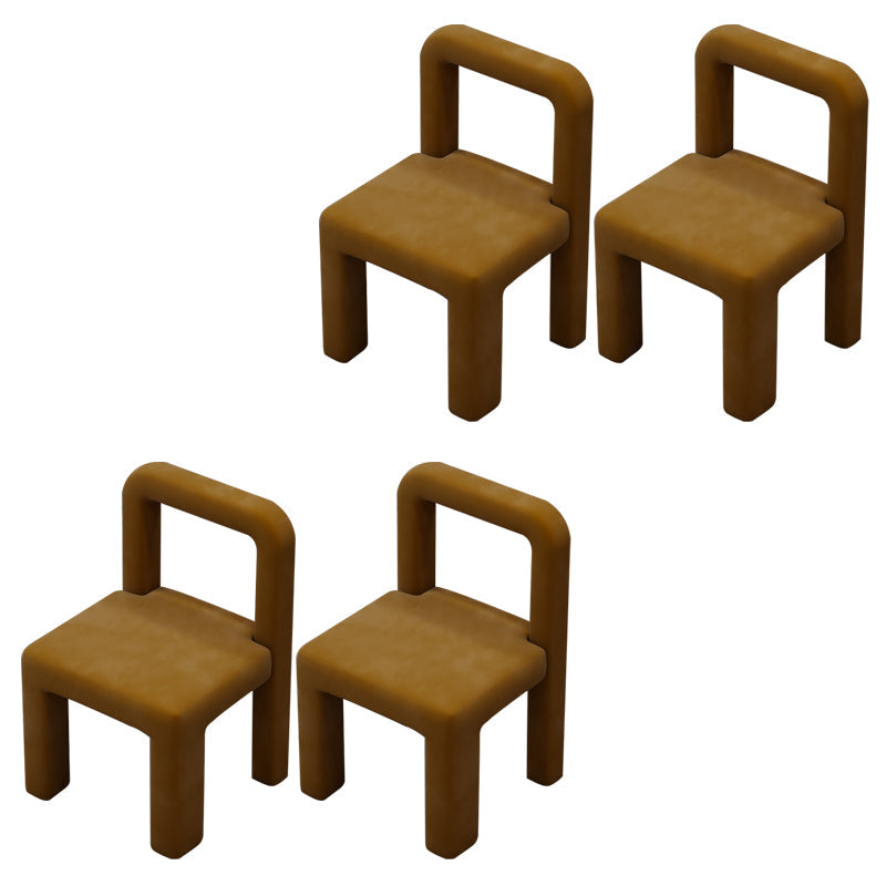 Moderne Parsons eetkamerstoel fluwelen eetkamerstoel voor eetkamer