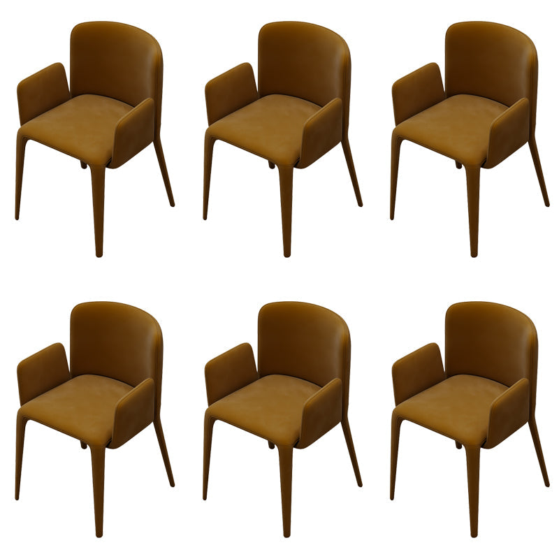 Moderne Parsons eetkamerstoel fluwelen eetkamerstoel voor eetkamer