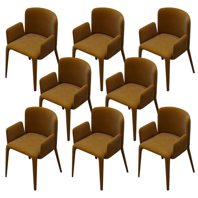 Moderne Parsons eetkamerstoel fluwelen eetkamerstoel voor eetkamer